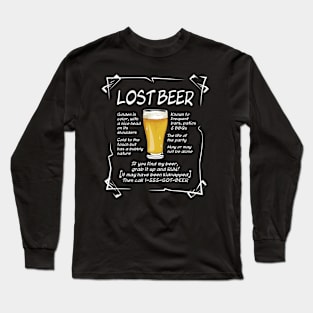 Lost Beer - on Dark Long Sleeve T-Shirt